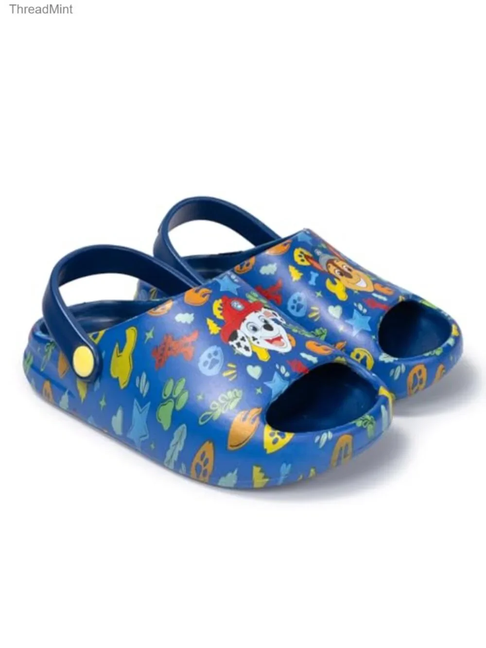 Toddler Water Shoes - Open Toe Clogs for Kids, EVA Cartoon Slide with Backstrap
